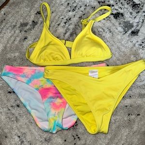 Yellow/Tie Dye Bikini Set